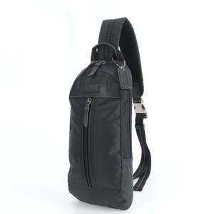 Coach Varick Leather Body Bag/Waist Pouch/Shoulder Bag in Black for Men